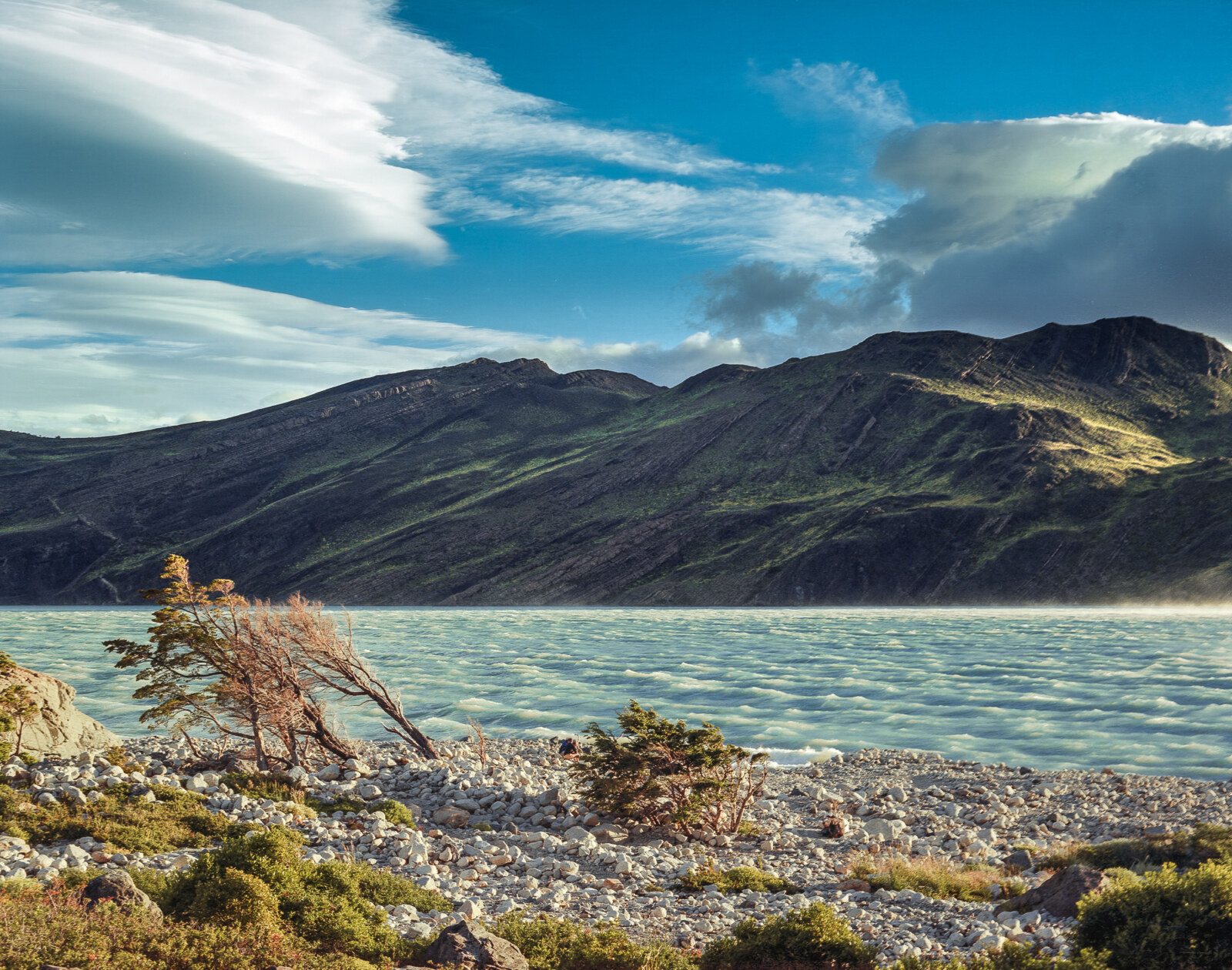 La casa del viento. Lago Pehoe, Parque nacional Torre del Paine, Chile